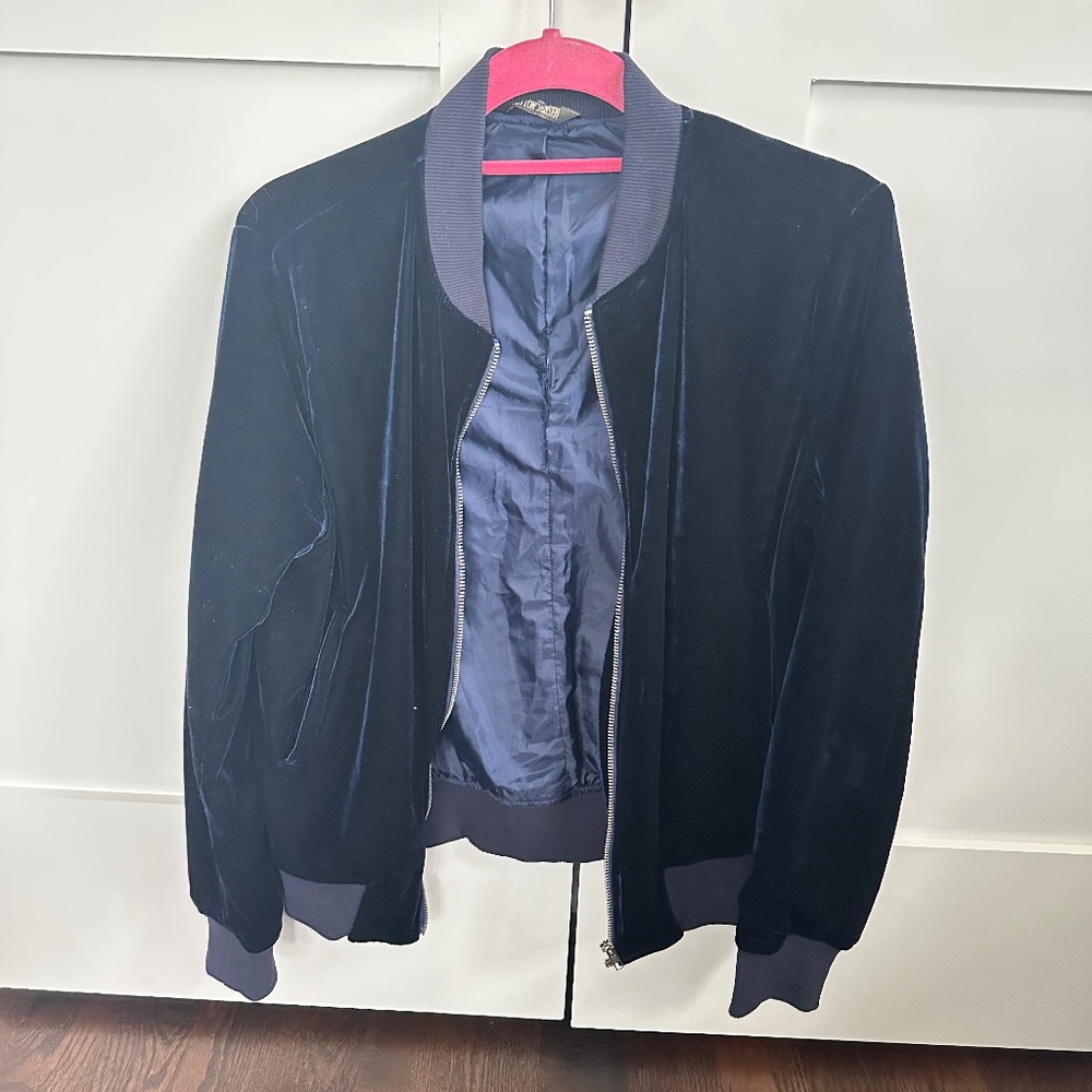 Peyton Jensen Velour Zip Jacket